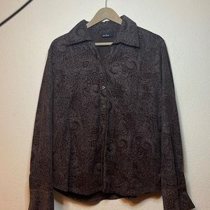 Paisley Erika long sleeve button up shirt